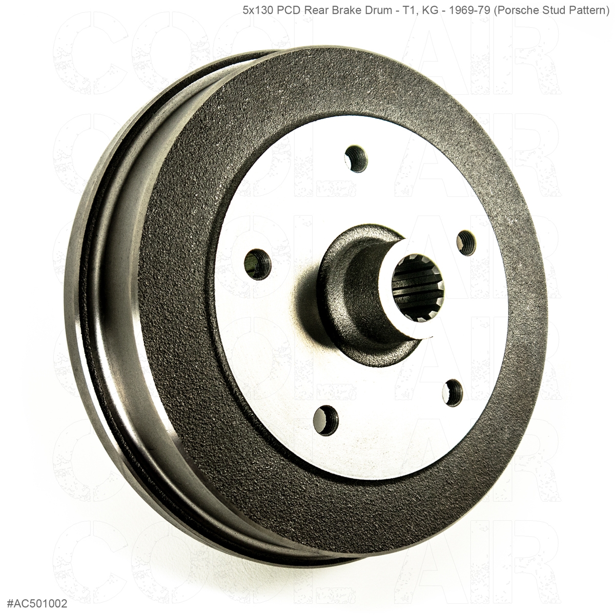 Beetle 5x130 PCD Rear Brake Drum 1968 BBT Steel Brake Shoes x 4 VW Beetle